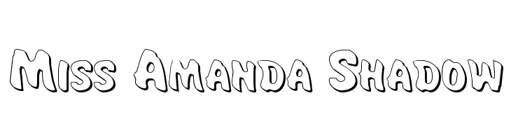 Miss Amanda Shadow Font