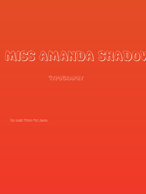 Miss Amanda Shadow Poster