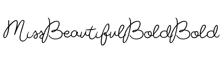 Miss Beautiful Bold Bold  Frei Schriftart Herunterladen