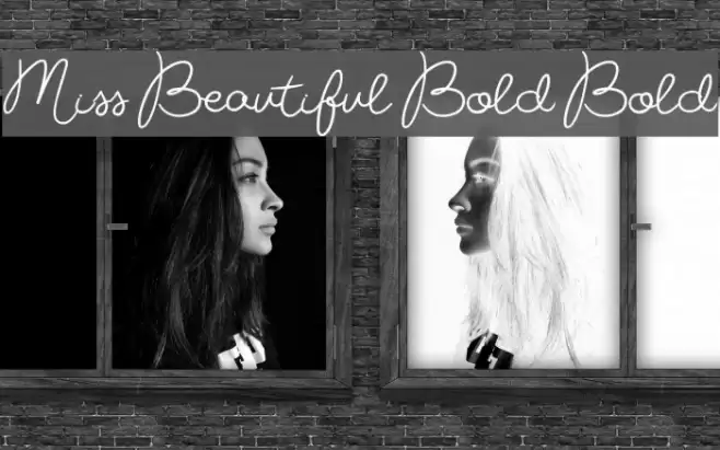 Miss Beautiful Bold Bold Font examples