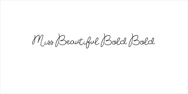Miss Beautiful Bold Bold Logo