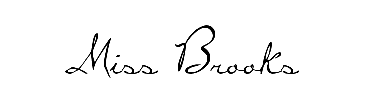 Miss Brooks Font