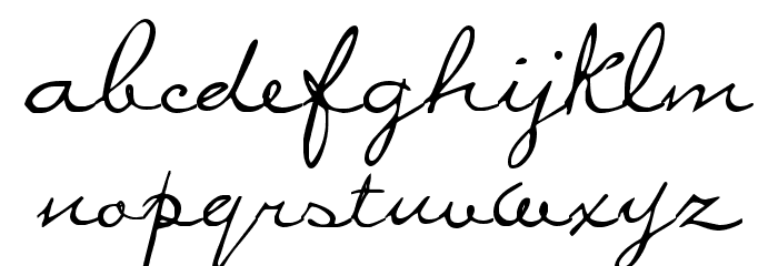 Miss Brooks Schriftart Kleinbuchstaben