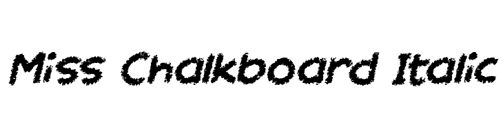 Miss Chalkboard Italic  Frei Schriftart Herunterladen
