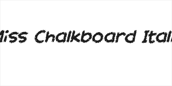 Miss Chalkboard Italic Logo