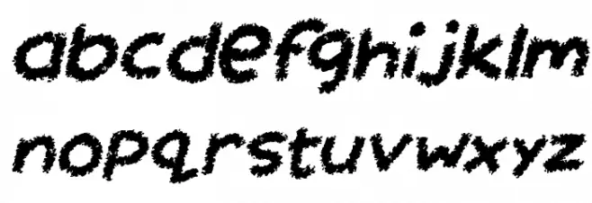 Miss Chalkboard Italic फ़ॉन्ट लोअरकेस