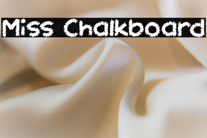 Miss Chalkboard Example 2