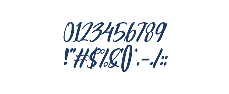 Miss Clara Italic Other Characters