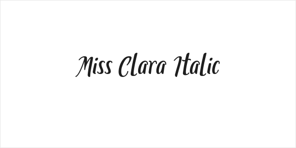 Miss Clara Italic Logo