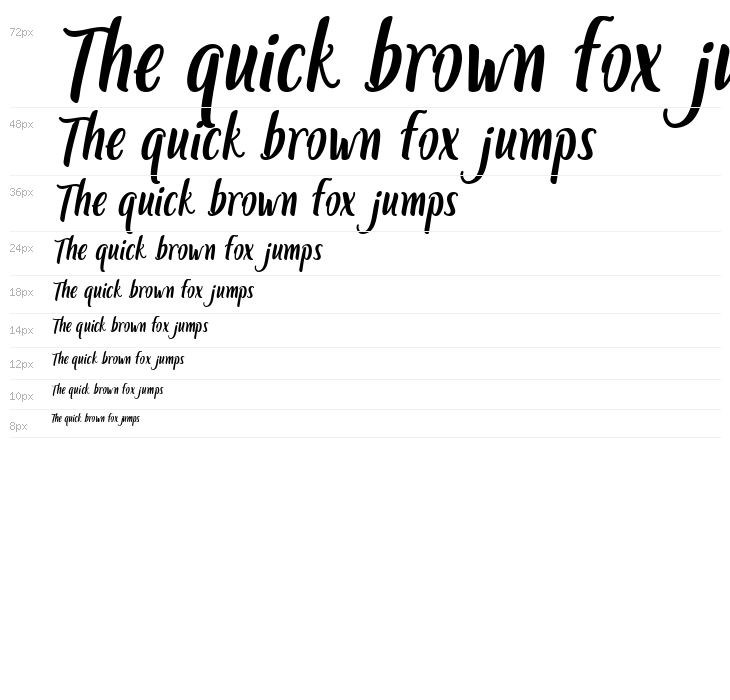 Miss Clara Italic Waterfall