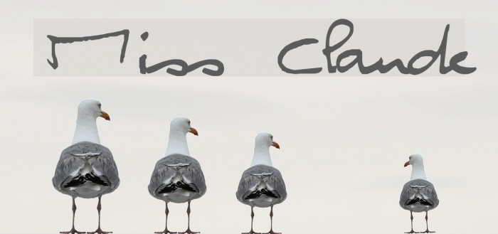Miss Claude Font examples