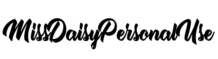 Miss Daisy Personal Use   لخطوط تنزيل