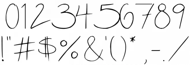 Miss Diikae Font OTHER CHARS