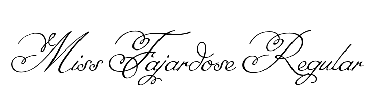 Miss Fajardose Regular Font