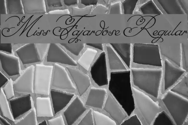 Miss Fajardose Regular Font examples