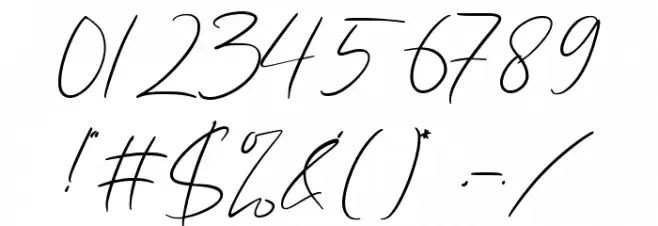 Miss Gendhis Font OTHER CHARS