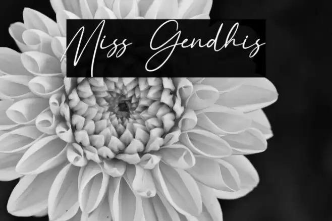 Miss Gendhis Caratteri examples