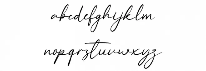 Miss Gendhis Font LOWERCASE