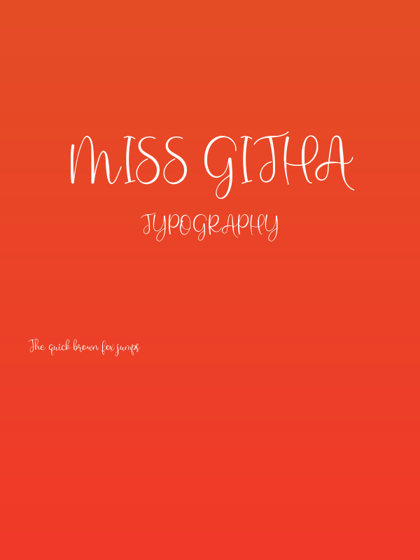Miss Githa Poster