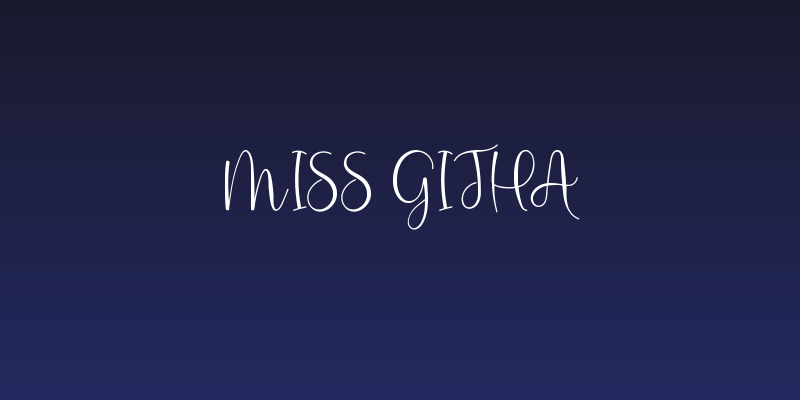 Miss Githa Social Header