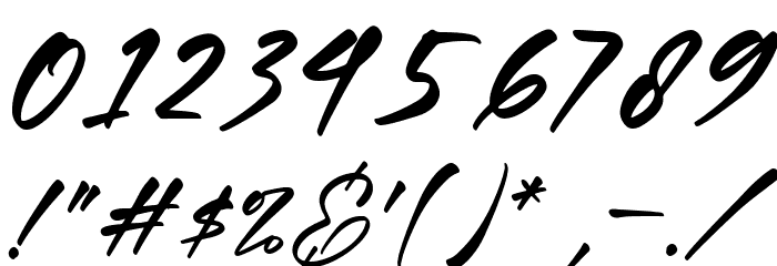 Miss Gymick Italic Polices AUTRES CHARS