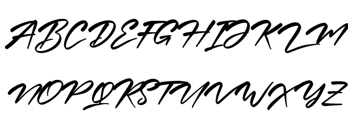 Miss Gymick Italic Polices MAJUSCULES