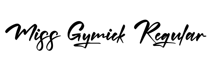 Miss Gymick Regular  Free Fonts Download