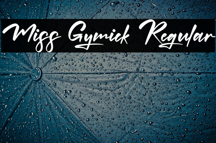 Miss Gymick Regular Example 3