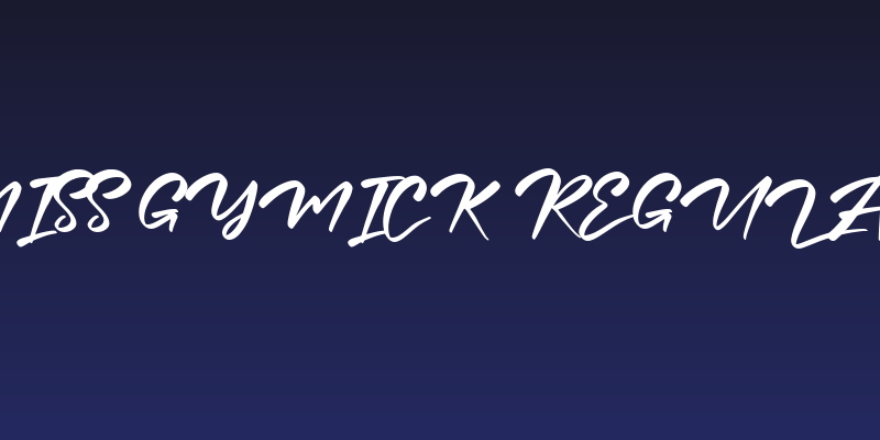 Miss Gymick Regular Social Header