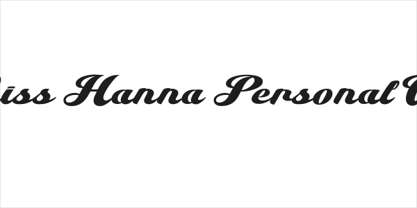 Miss Hanna Personal Use Logo