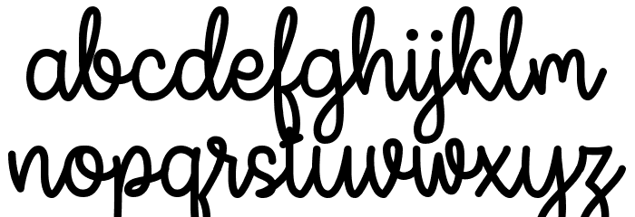 Miss Neally Font LOWERCASE