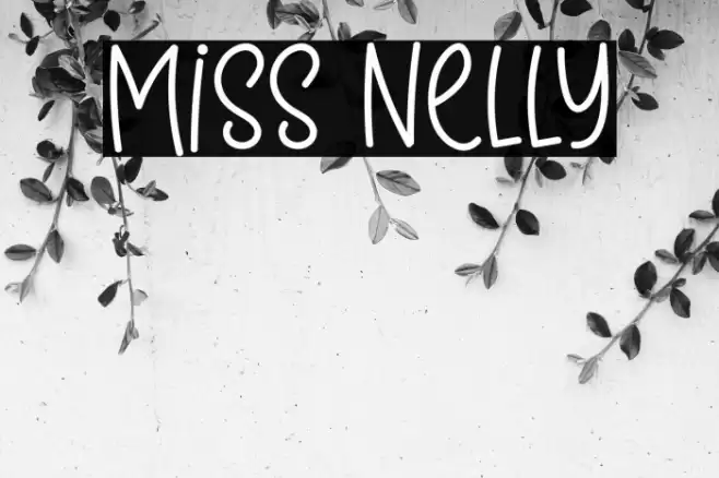 Miss Nelly フォント examples