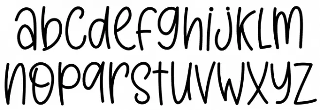 Miss Nelly フォント 小文字