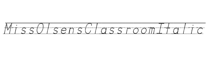 Miss Olsen's Classroom Italic  Fuentes Gratis Descargar