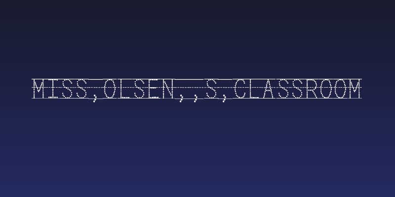 Miss Olsen's Classroom Social Header