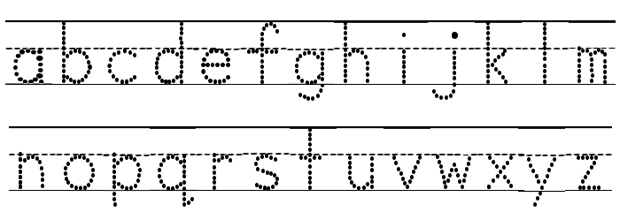 Miss Olsen's Classroom Font LOWERCASE