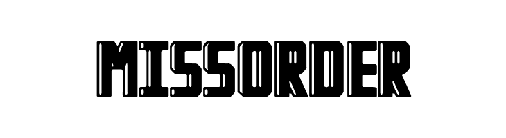 Miss Order  Frei Schriftart Herunterladen