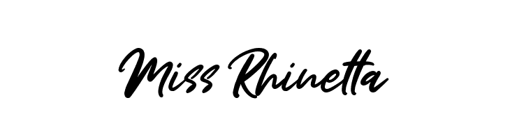 Miss Rhinetta  Frei Schriftart Herunterladen