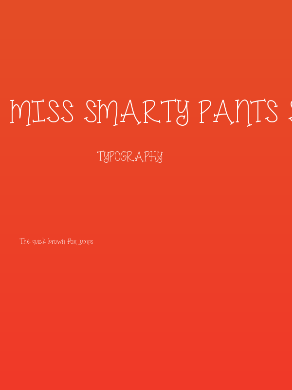 Miss Smarty Pants Skinny Poster