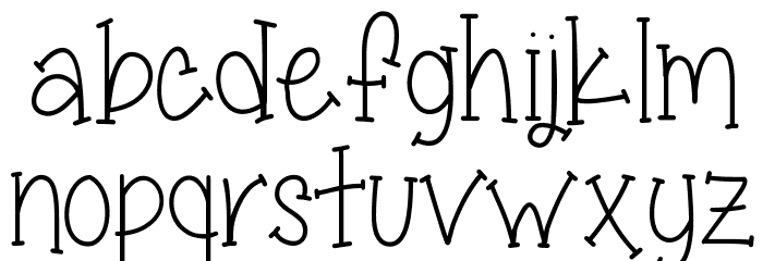 Miss Smarty Pants Skinny Font LOWERCASE