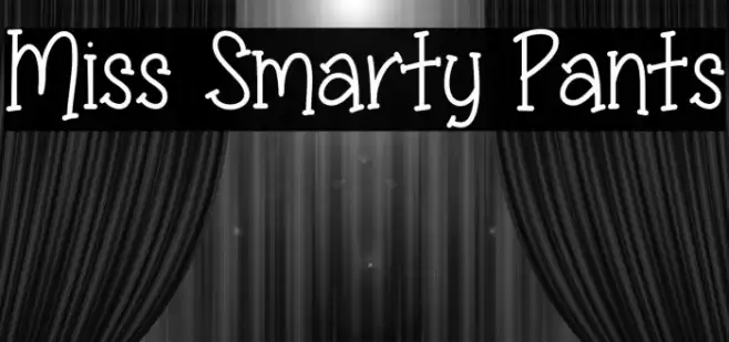 Miss Smarty Pants Font examples