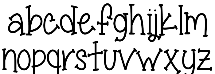 Miss Smarty Pants Font LOWERCASE