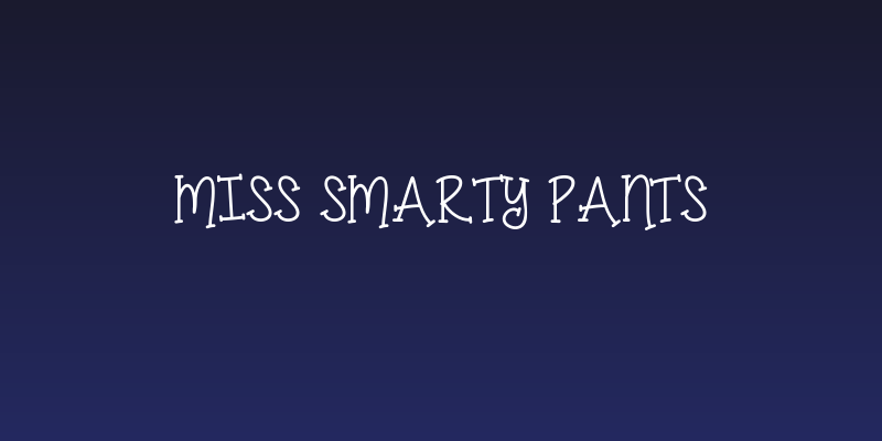 Miss Smarty Pants Social Header