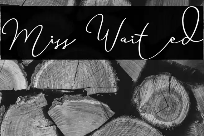 Miss Waited Font examples