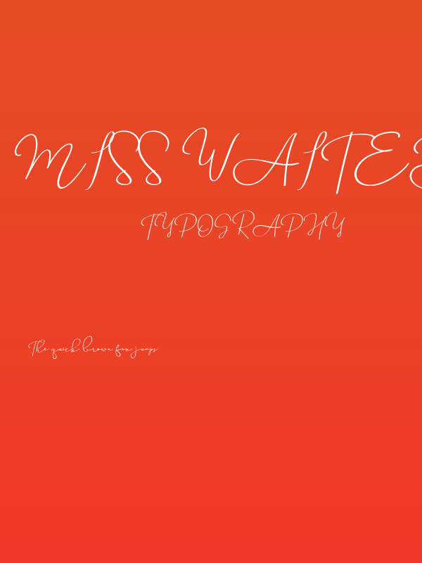 Miss Waited Poster