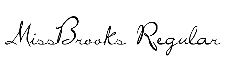 MissBrooks Regular  baixar fontes gratis