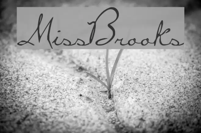 MissBrooks Font examples