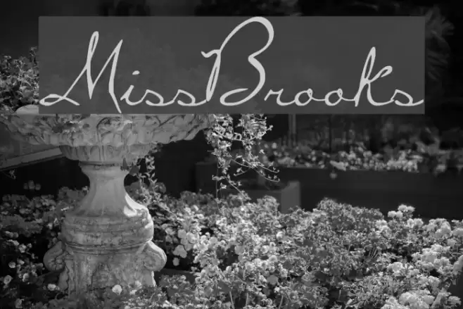 MissBrooks Font examples