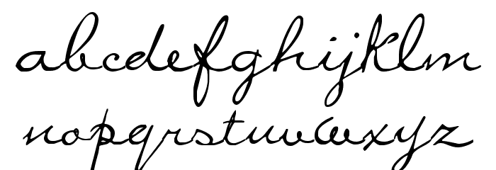 MissBrooks Font LOWERCASE