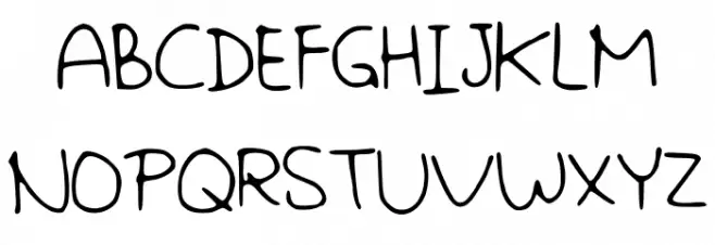 MissDisorder Font UPPERCASE